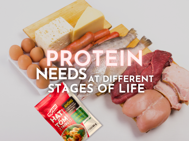 PROTEIN NEEDS  AT DIFFERENT STAGES OF LIFE